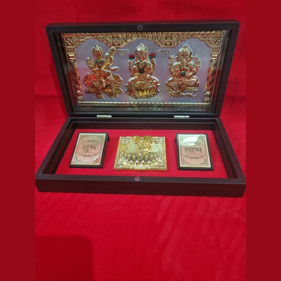 Lakshmi-Ganesh-Saraswati temple box, Festive & Pooja, Tirth Enterprise