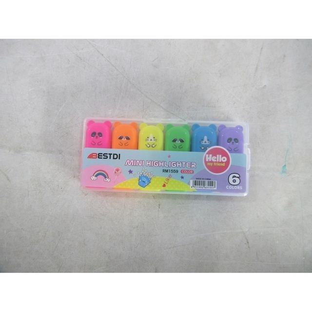Mini Highlighter v2 (6 Colours) — Markers & Highlighters wholesale, item #0224