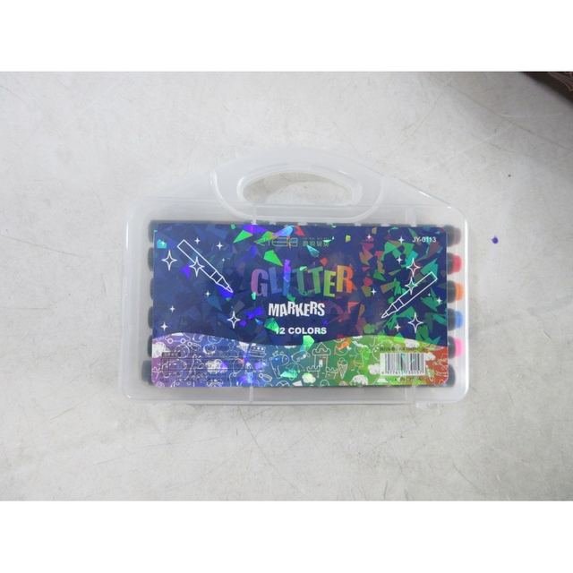 Glitter Marker (12 Colours) — Markers & Highlighters wholesale, item #0489